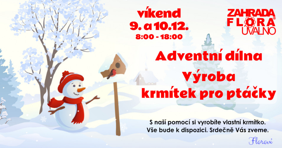 Adventní dílna - Výroba krmítek pro ptáčky